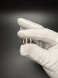 13mm lab diamond huggie hoop earrings, 0.50ctw VS-VVS, solid 14K yellow gold, 2.1g – Ott Family Jewelry (7)