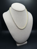 18" 4mm gold over silver moissanite tennis chain, 32.71ctw D VVS1, 25.4g – Ott Family Jewelry (6)