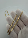 24" 14k Yellow Gold Rope 3mm 18.4g