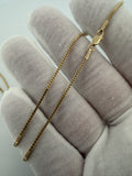 16" 14k Yellow Gold Franco 1.5mm 3.35g