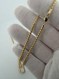 20" 14k Yellow Gold Franco 2.2mm 15.12g