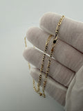 20" 14K Yellow Gold Figaro 2.5mm 4.3g