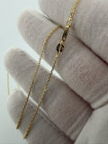 18" 1.2mm 14K yellow gold fancy anchor chain, 2.0g – Ott Family Jewelry (7)