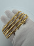 22" 14k Yellow Gold Cuban 5.5mm 18.8g