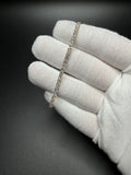 7" 14k Yellow Gold 6.07ctw E-F VS Lab Diamond Tennis Bracelet EGL Certified 3.2mm 6.3g