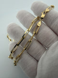 16" 14k Yellow Gold Paperclip 5mm 19.6g