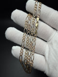 Pre-Owned 26" 14k Tri-Color Gold Figaro 4mm 13.0g