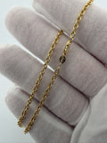 18" 14K Yellow Gold Cable 2.5mm 7.5g