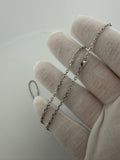 16" 14K White Gold Herme$ Chain 2mm 4.84g