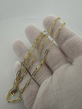 20" 14k Yellow Gold Paperclip 3mm 2.4g