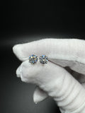 14k White Gold 1.5ctw VS/VVS Lab Diamond Studs 1.0g