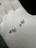 8mm freshwater pearl stud earrings, 10K yellow gold, 1.6g – Ott Family Jewelry (7)