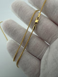 20" 14k Yellow Gold Franco 1mm 4.4g