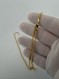 22" 14K Yellow Gold Franco 1.8mm 9.1g