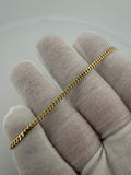 7.5" 2.5mm solid 14K yellow gold Cuban link bracelet, 3.6g – Ott Family Jewelry (7)
