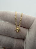 18" 14K Yellow Gold Chain & Clover 2mm 4.12g