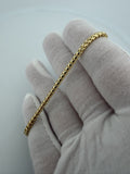 8" 14K Yellow Gold Franco 3mm 10.3g