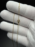 17-18" 14K Yellow Gold Herme$ Link 1mm 2.1g