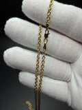 20" 14K Yellow Gold Rolo Link 3mm 5.3g