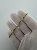 7.5" 14K Yellow Gold Rope 3mm 5.95g