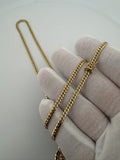 26" 14K Yellow Gold Cuban 3mm 21.8g