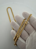 24" 14K Yellow Gold Cuban 5mm 45.65g
