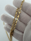 24" 14K Yellow Gold Herme$ 3.5mm 32.0g