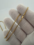 16" 14K Yellow Gold Rounded Box 2mm 3.04g