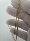 20" 14k Yellow Gold Rope 1.8mm 2.1g