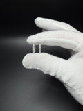 15mm Silver 1ctw VS/VVS Lab Diamond Inside Out Huggies 2.4g