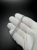 7" 4mm silver moissanite tennis bracelet, 12.33ctw D VVS1, 11.5g – Ott Family Jewelry (7)