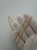 20" 14K Yellow Gold Franco Chain 1.8mm 7.8g