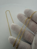 24 inch 2.5mm heavy fancy anchor chain in 14K yellow gold, 5.9g, view 7 - Ott Family Jewelry