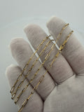 22" 14k Yellow Gold Paperclip 2mm 2.5g