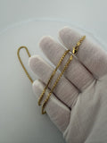 18" 14K Yellow Gold Rounded Box 2.5mm 6.9g