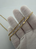 20" 14K Yellow Gold Rope Chain 2.5mm 9.42g