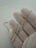 16" 14k Yellow Gold Paperclip 2mm 1.0g