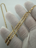 24 inch 3.5mm curb chain in 14K yellow gold, 8.4g, view 7 - Ott Family Jewelry