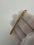 7.25" 14k Yellow Gold Byzantine 4.5mm 5.25g
