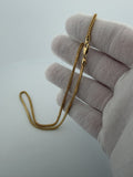 16" 14k Yellow Gold Foxtail Franco 2mm 5.8g