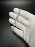 8" Silver 9ctw VS/VVS Lab Diamond Tennis Bracelet 4mm 14.0g