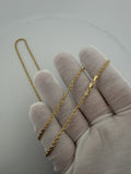 26" 10k Yellow Gold Rope 2.5mm 8.2g