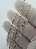 18" 2mm 14K yellow gold paperclip chain, 1.1g – Ott Family Jewelry (7)