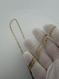 26 inch 2.7mm Figaro chain in 14K yellow gold, 6.0g, view 7 - Ott Family Jewelry