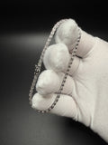 7" 14k White Gold 4.04ctw E-F VS Lab Diamond Tennis Bracelet EGL Certified 2.8mm 5.9g