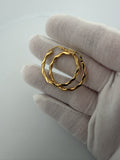 30mm 14K Yellow Gold Twisted Hoops 1.94g