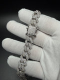 22" 12mm silver moissanite Cuban chain, 28.83ctw D VVS1, 118.7g – Ott Family Jewelry (7)