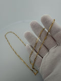 24" 14K Yellow Gold Paperclip 3mm 7.2g