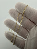 20" 14K Yellow Gold Paperclip 2mm 1.2g