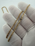 24" 14k Yellow Gold Rope 2.5mm 4.2g